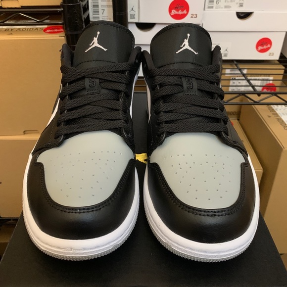 Nike Air Jordan 1 Low Grey Shadow Toe Shoes 553558-052 (GS) Youth & Men's Sizes - Picture 4 of 12